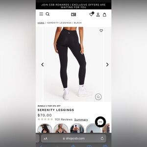 GRAY CSB leggings size M